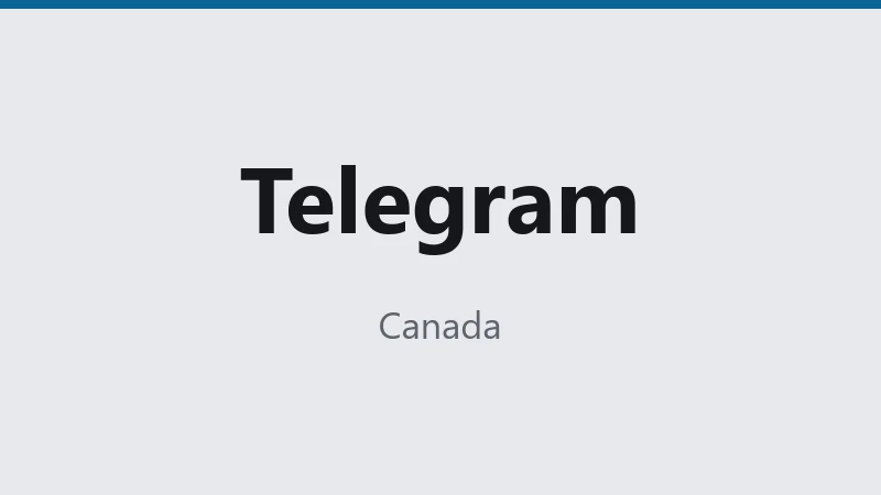 Telegram — Canada 🇨🇦 ⭐
