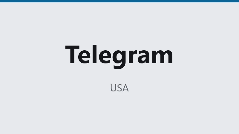 Telegram — USA 🇺🇸 ⭐
