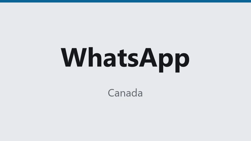 WhatsApp — Canada 🇨🇦 ⭐
