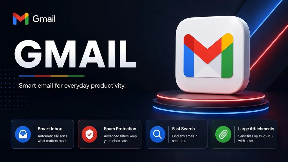Gmail Domain live 24-72 hours @abc.com, with fast email reader