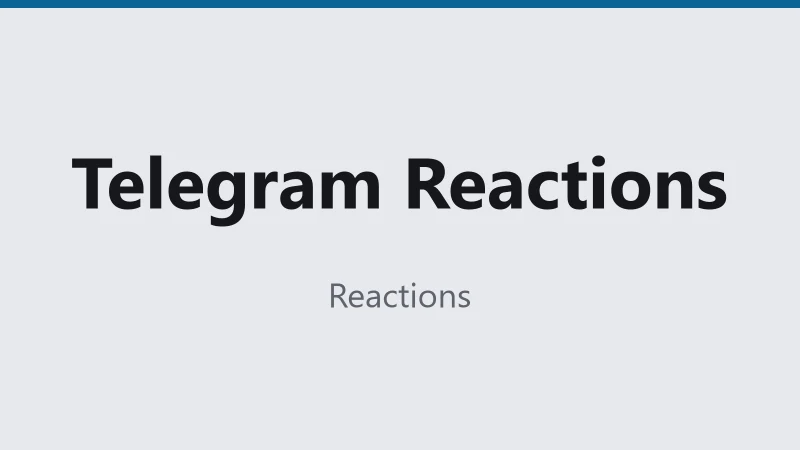 Telegram Reactions · 🎉 · ♻️30D · ⚡1K/D · ⏱Instant