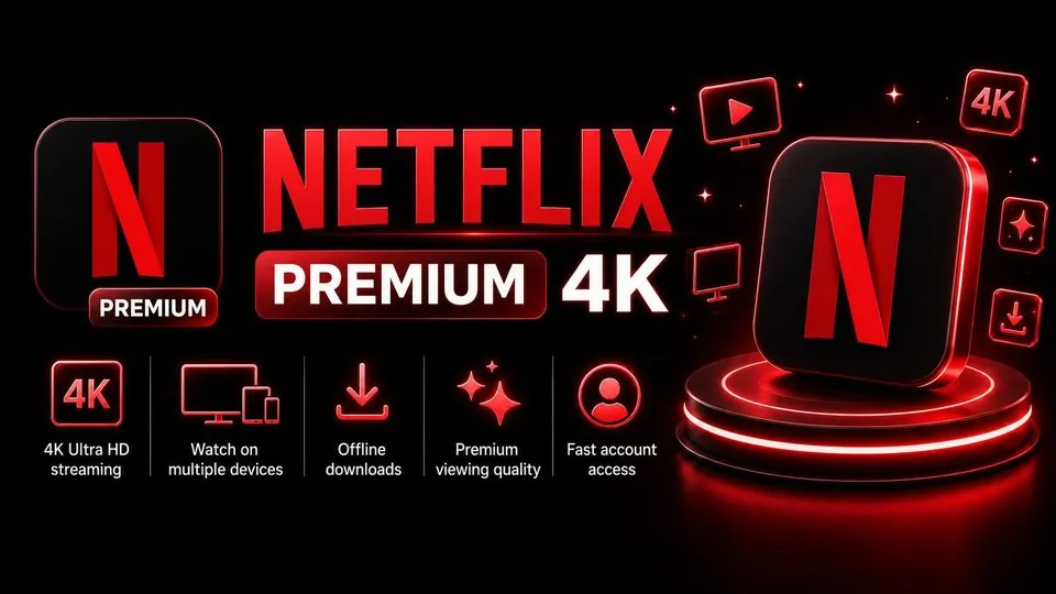 Admin Netflix Premium 5 slots 1 month full warranty