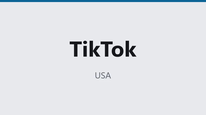 TikTok — USA 🇺🇸 ⭐