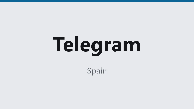 Telegram — Spain 🇪🇸 ⭐