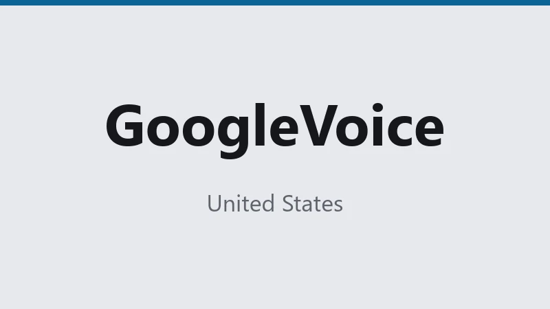 GoogleVoice — United States ⭐
