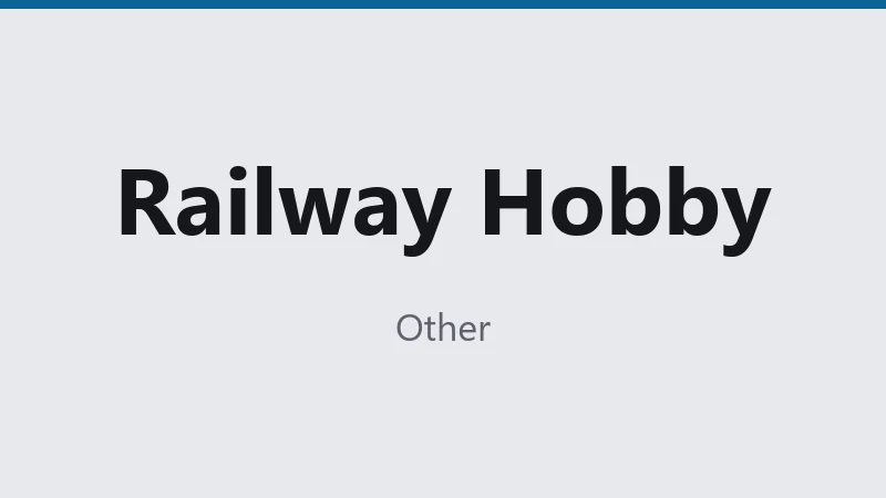 Railway Hobby 12m