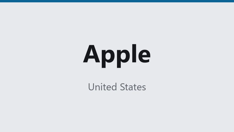 Apple — United States ⭐