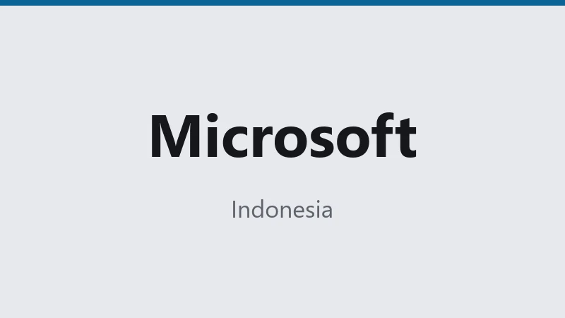Microsoft — Indonesia 🇮🇩 ⭐