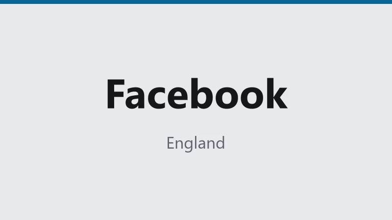 Facebook — England 🇬🇧 ⭐