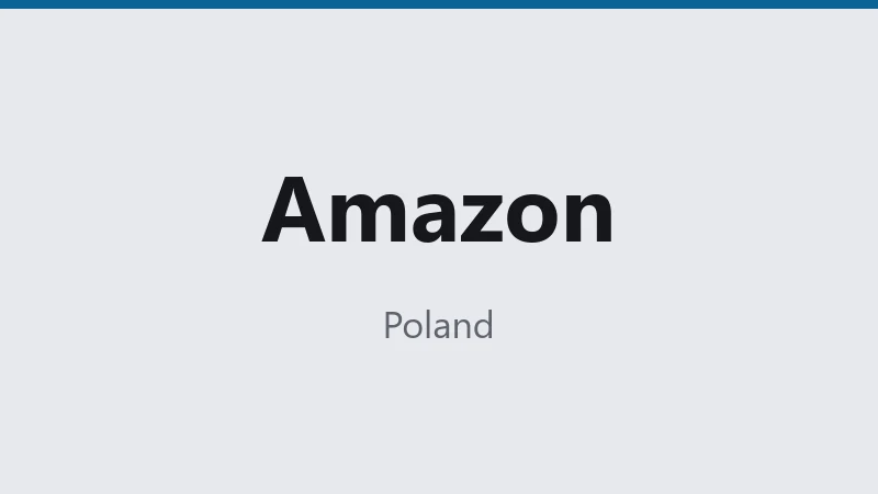 Amazon — Poland 🇵🇱 ⭐