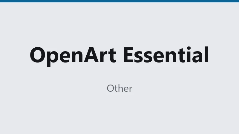 OpenArt Essential 4K Credits 24H Warranty